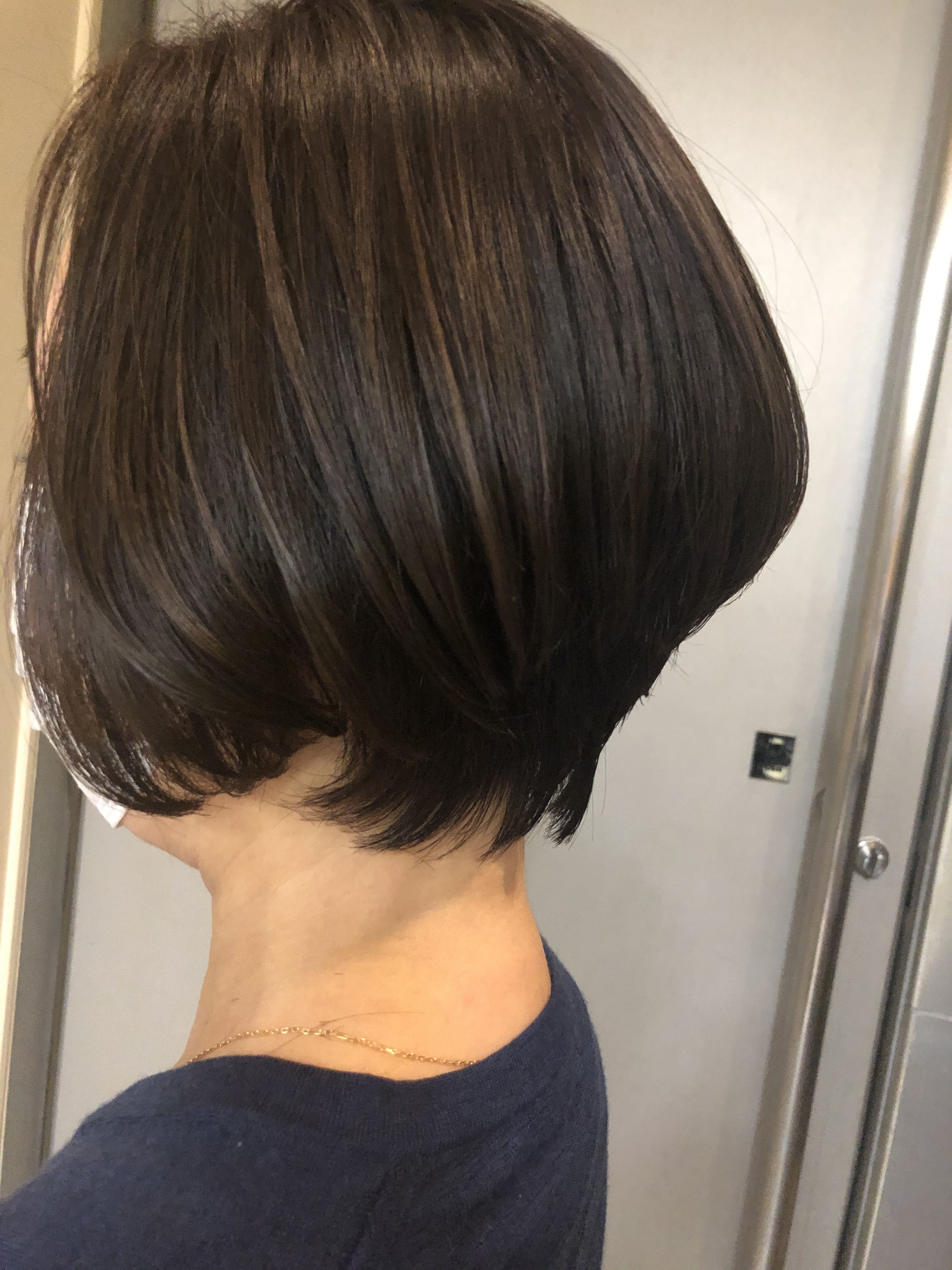 前下がりグラデーションボブ。